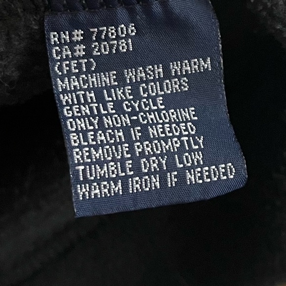 Tommy Hilfiger • Kid's Yellow and Black Fleece Pullover - Picture 5 of 5